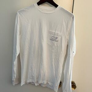 Vineyard Vines Men's Classic White Long Sleeve Tee